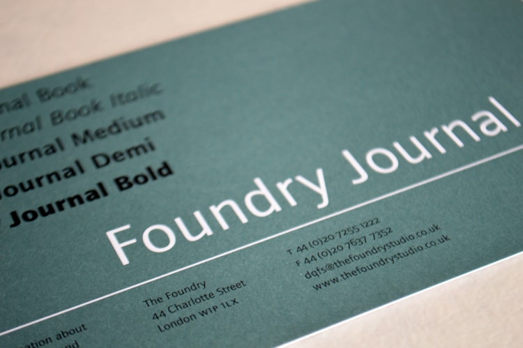 Foundry Journal Flyer Front Close