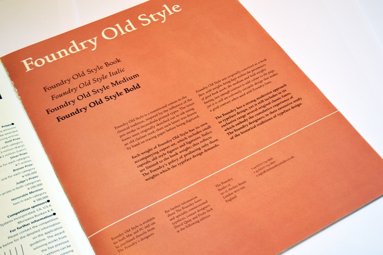 Foundry Old Style, Eye 28, Summer 1998, p.23.