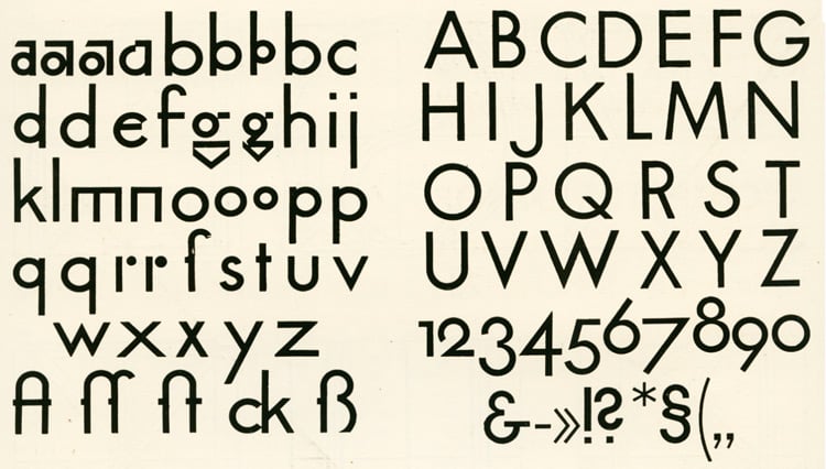 Early drawing of Futura, 1924.